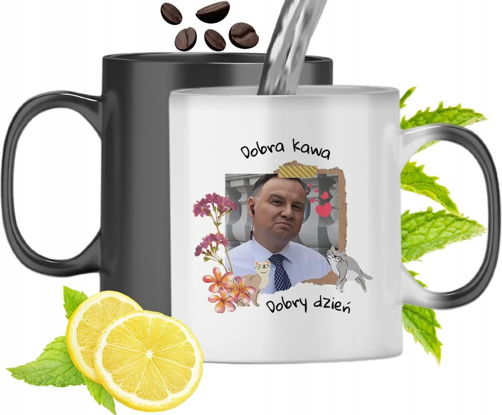 Duda András Színváltó Mágikus Bögre fényképes nyomtatással