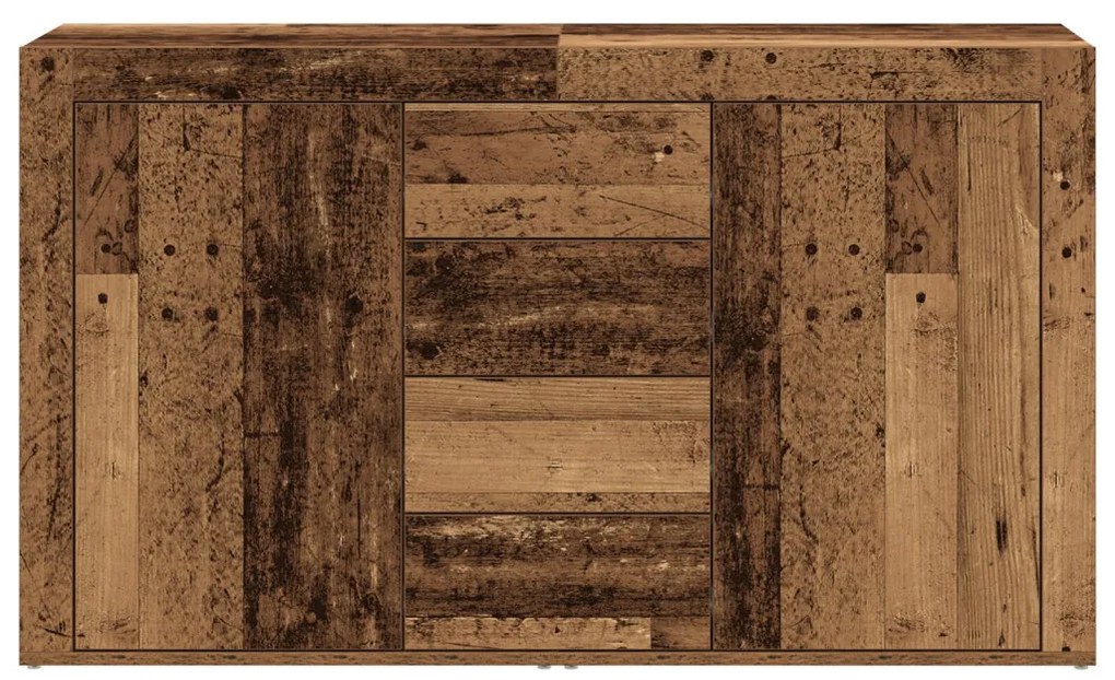 Oldalszekrény Régi fa Tömör újrahasznosított fa 120 x 36 x 69 cm