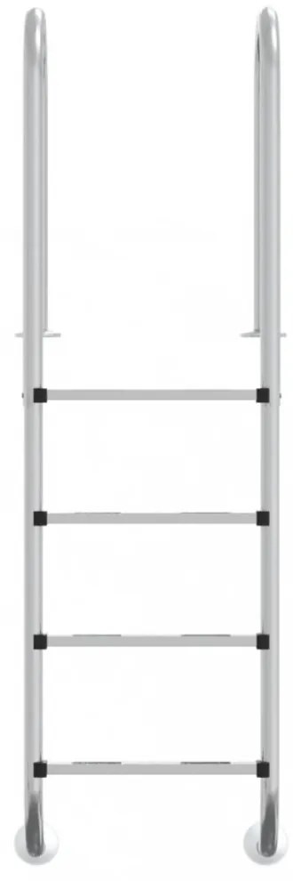 vidaXL 304-es rozsdamentes acél medencelétra 54 x 38 x 184,5 cm