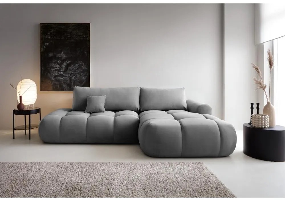 Sarokkanapé Ombre (J) (szürke + fekete) . 1100450