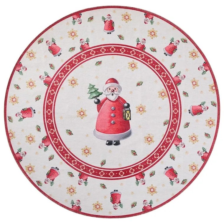 Piros kerek szőnyeg karácsonyi mintával ø 160 cm Toy's Delight Santa Claus – Villeroy&amp;Boch
