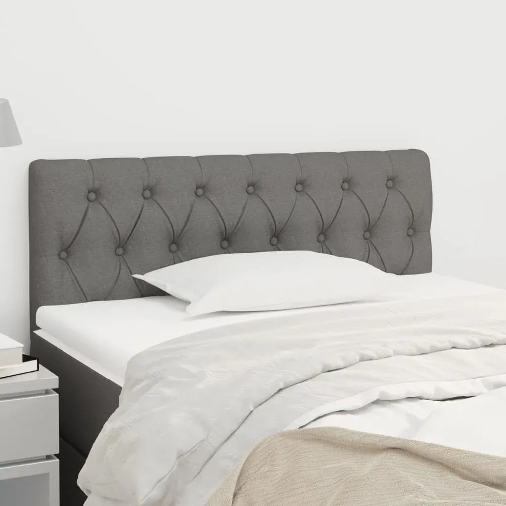 Fejtámla boxspring ágyhoz 90 cm sötétszürke