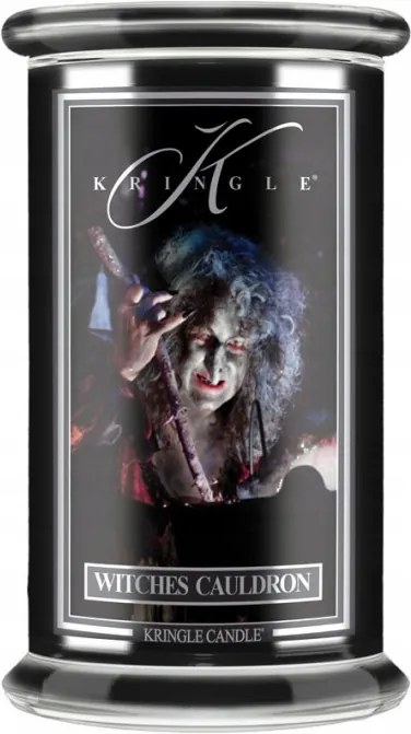 Witches Cauldron Kringle Candle nagy gyertya két kanóccal Halloween sorozat