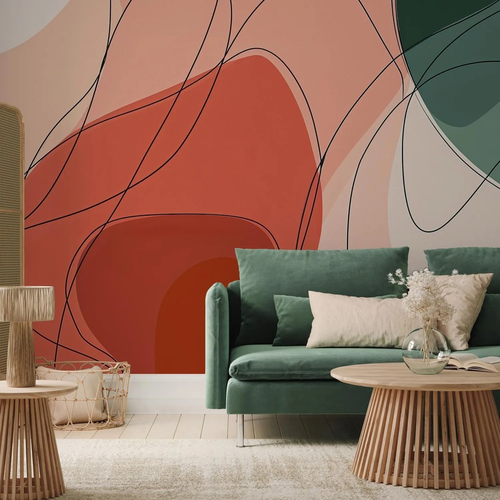 Fotótapéta - Színes absztrakt vonalak (147x102 cm)