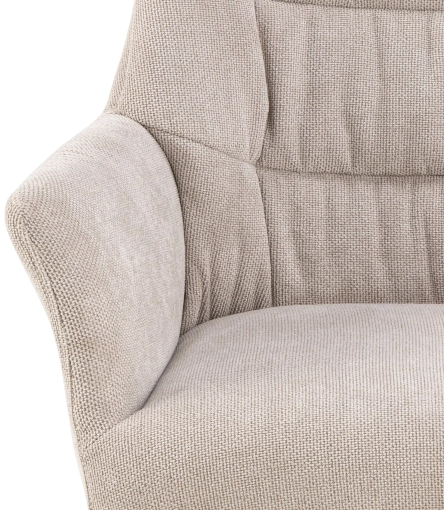 MAZZONI EXPORT ARTHUR Beige (Caso 3 szövet) - MODERN KÁRPITOZOTT FORGÓSZÉK NAPPALIBA/ÉTKEZŐBE/LOFT IRODÁBA