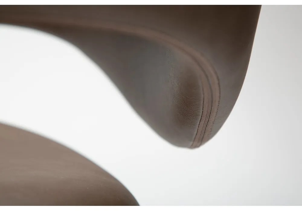 Sötétbarna bőrutánzat étkezőszék Zone – DAN-FORM Denmark