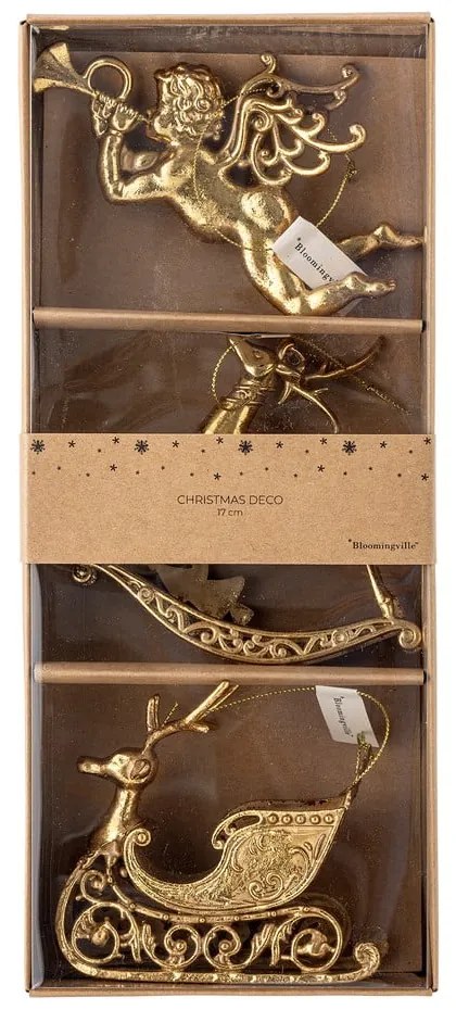 Karácsonyfadísz készlet 3 db-os 10 cm Anisa – Bloomingville