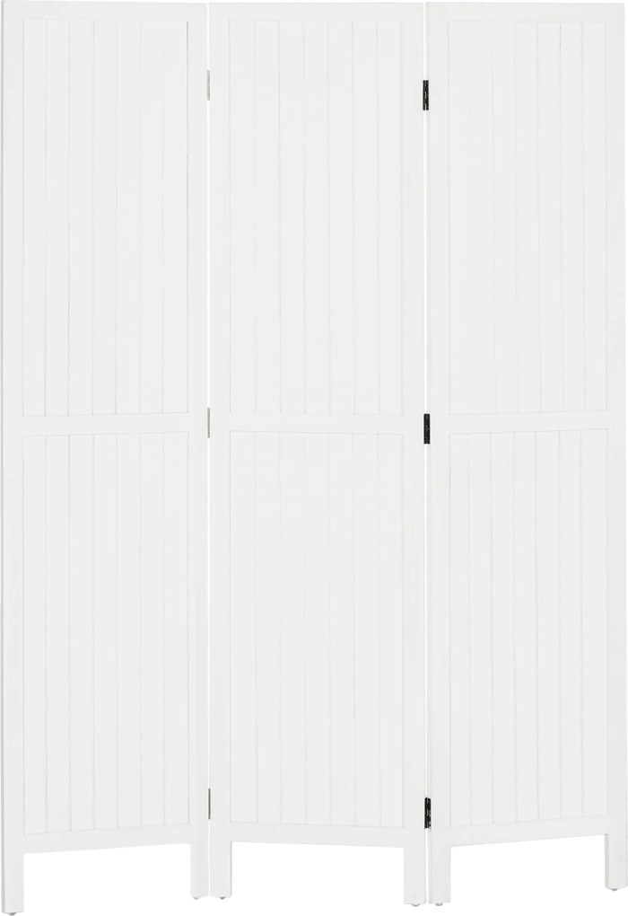 HOMCOM 3-panelos Összecsukható Szobakülönítő 120x1.8x170 cm Nappali, Hálószoba, Iroda Stílusos Fehér | Aosom