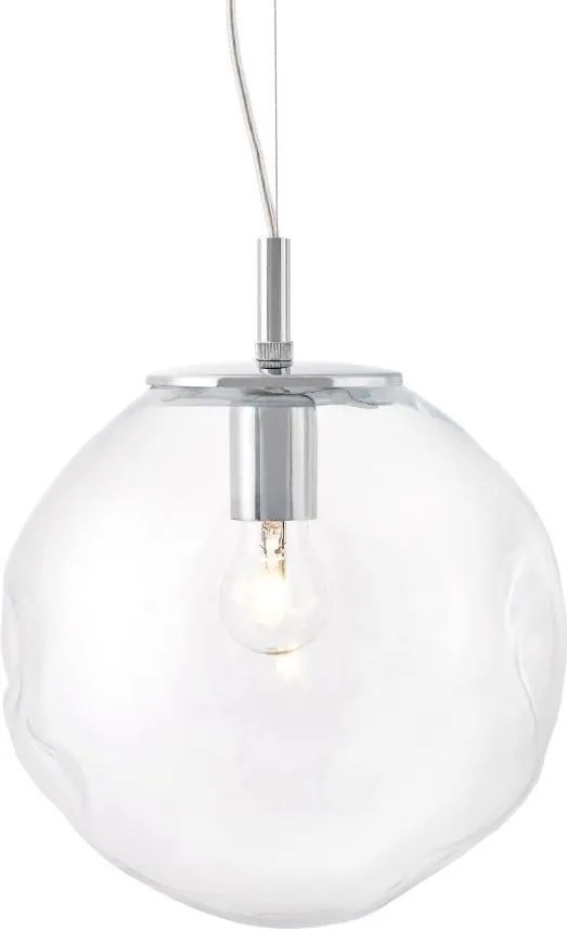 KASPA 10426309 AVIA Többágú Függesztett Lámpa Króm, Átlátszó E27 IP20