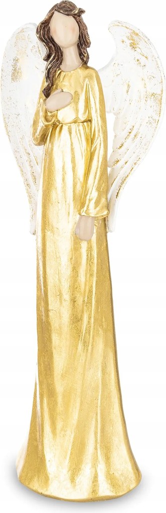 Angyal figura Angyal arany elegáns műanyag figura dekoráció