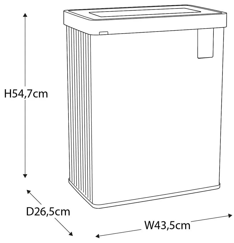 Kék újrahasznosított műanyag szelektív szemetes 54 l Verto Recycle – Curver