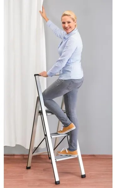 WENKO 601011100 - ALU-DESIGN fellépő 44x101 cm ezüst/fekete