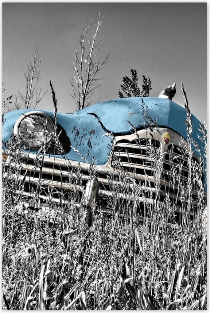 Poszter 60x90 Kék Öregember Műemlék