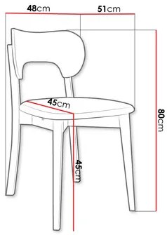 Étkezőszék KD 64 (bükk + barna) . 1103467