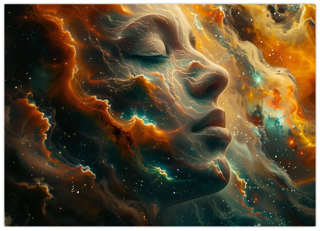 Kép - Arc az űrben (70x50 cm)