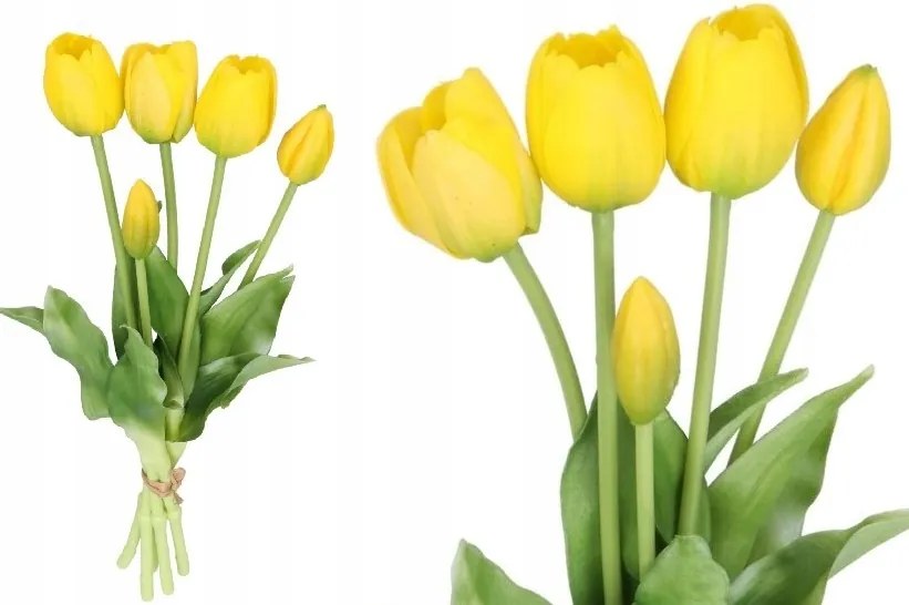 Tulipán Csokor Tulipán Gumírozott Gumi Szilikon, Mint Az Élő