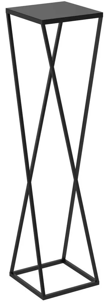 Virágállvány 100x24 cm fekete