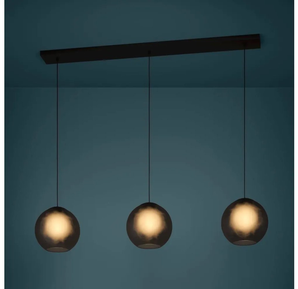 Eglo 390214 - Csillár zsinóron ARANGONA 3xE27/40W/230V füstös