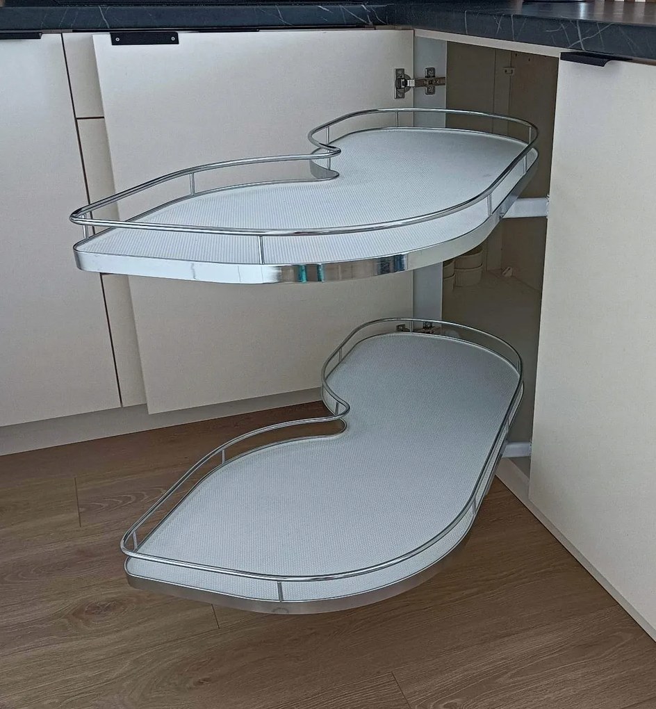 Cargo Sarokkosár Jobbos Vese 900 Fékkel Fehér Króm