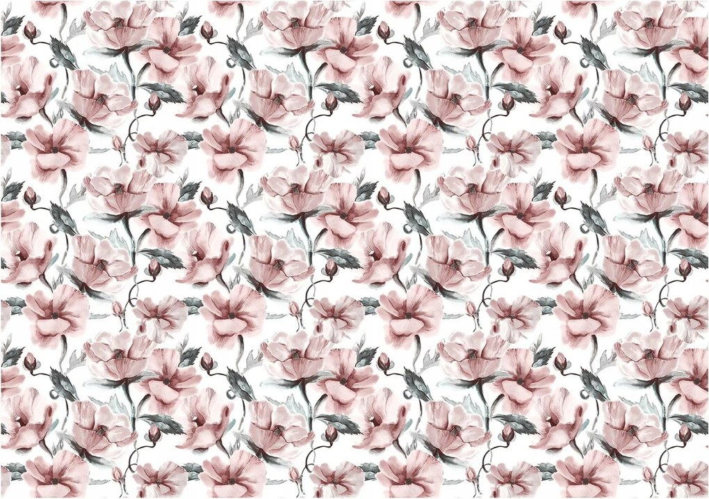 3D fotótapéta virágok bazsarózsa rózsák növények 208 x