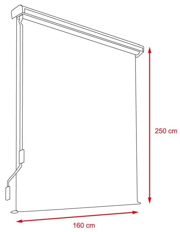 Avenberg TACOMA Függőleges napellenző - szélesség 160 cm, szürke