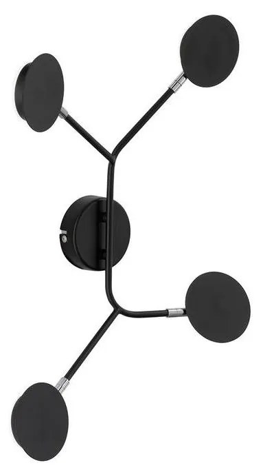 Wofi 446604109000 - LED fali lámpa BELIZE 4xLED/5W/230V 3000K fekete