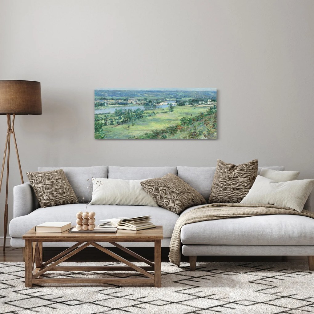 Kép - Theodore Robinson, The Valley of the Seine, From the Hills of Giverny, reprodukciók (120x50 cm)