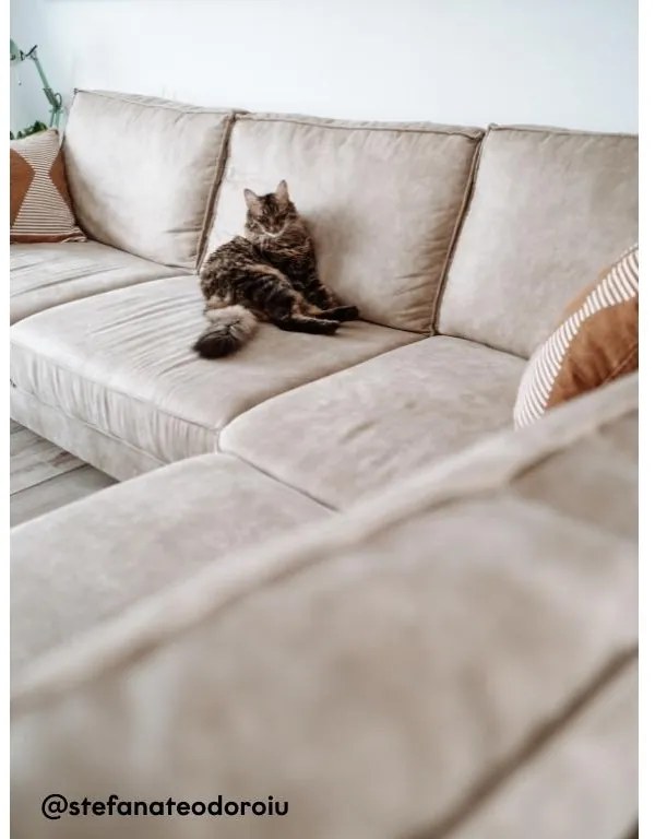 MICA világosbarna sarok ülőgarnitúra Változat: Bal sarok