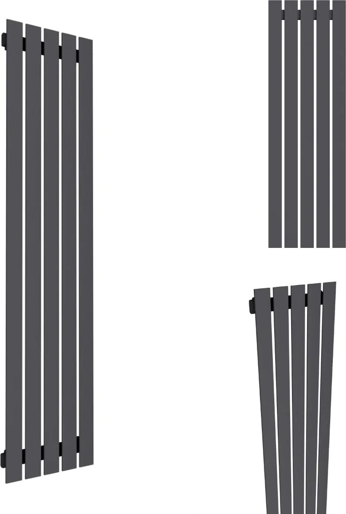 Dekorációs Radiátor FÜGGŐLEGES-R5 1400/380 Grafit