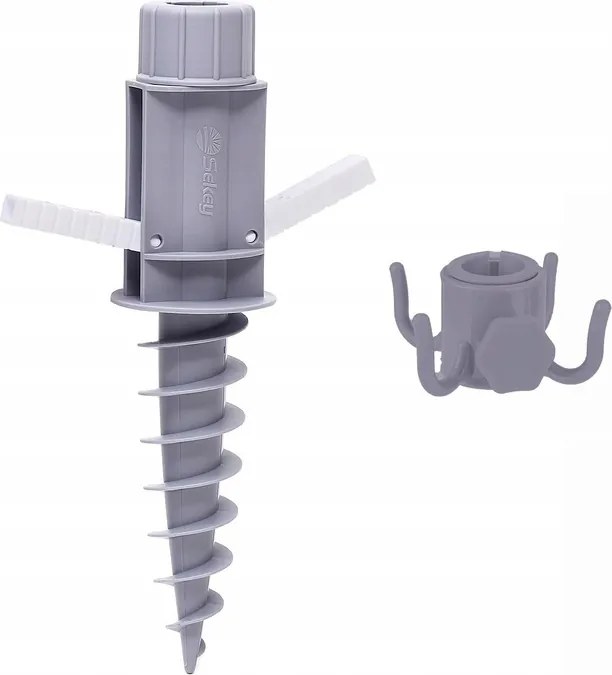 Sekey esernyőtartó 22-32 mm, talajhoz való tipli, szürke