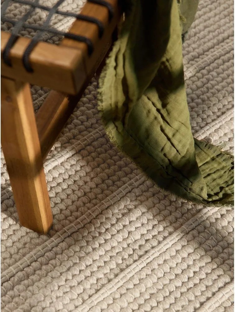 Bézs kézi szövésű gyapjú szőnyeg 120x170 cm Camden Parker – Ted Baker