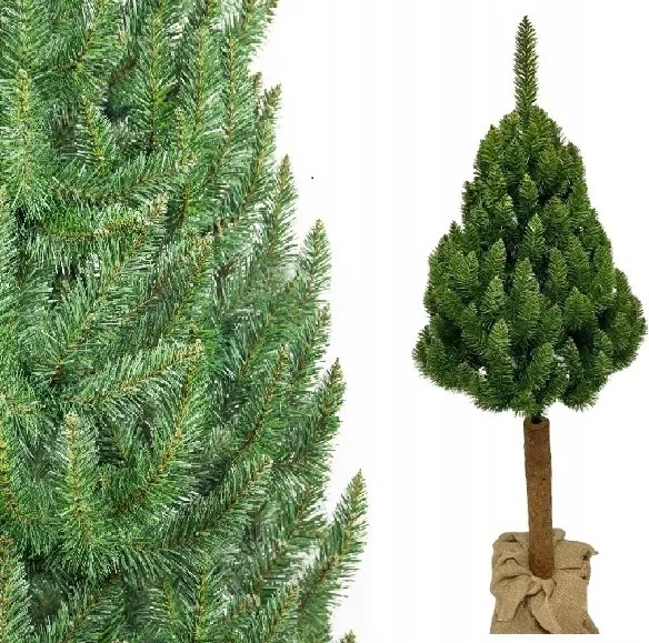 Mesterséges karácsonyfa Lucfenyő Természet a törzsön 135 cm Mesterséges karácsonyfa