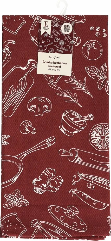 Pamut konyhai törlőkendő konyhai törlőkendő konyhai kiegészítők motívummal