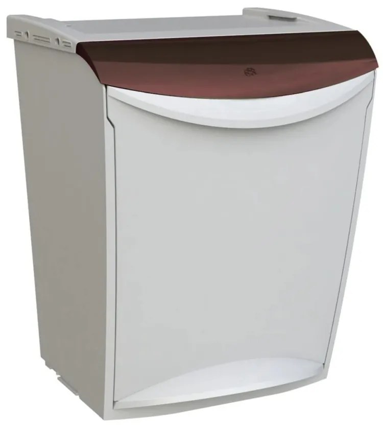 Denox Ekosystem Szelektív hulladékgyűjtő szemetes25 l, barna - biohulladék