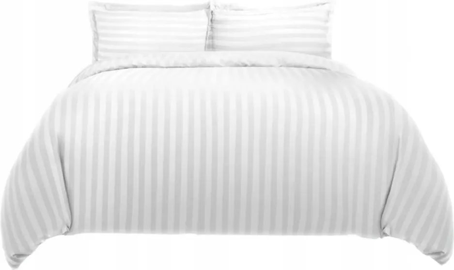 Szállodai Ágyneműhuzat Garnitúra 160x200 Adamaszek Fehér