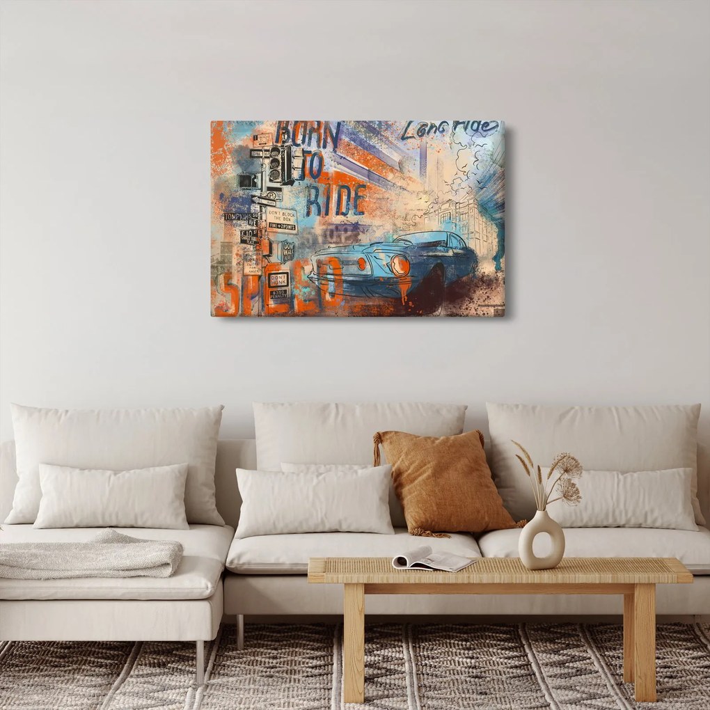 Kép - lovaglásra született (90x60 cm)
