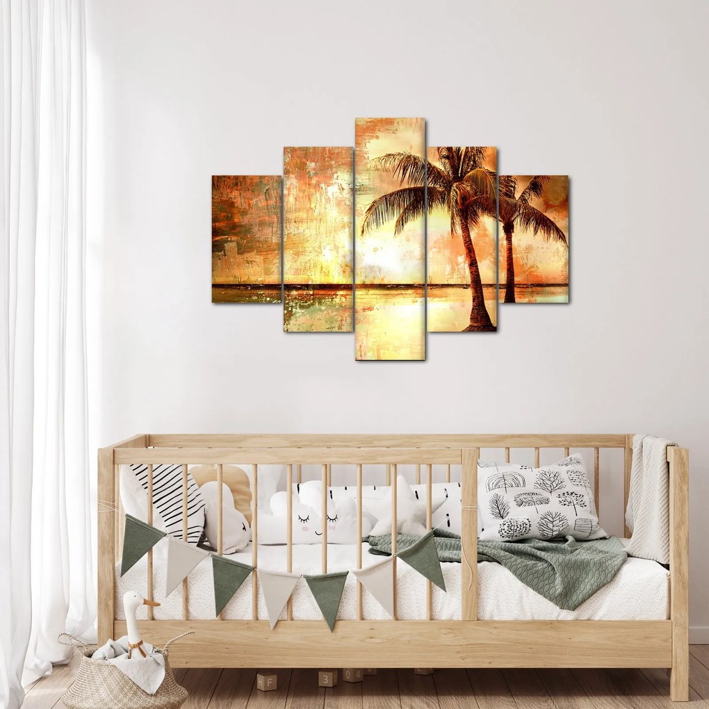 Kép - pálmafák a tengerparton (150x105 cm)