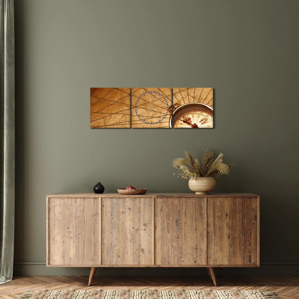 Kép - Iránytű (órával) (90x30 cm)