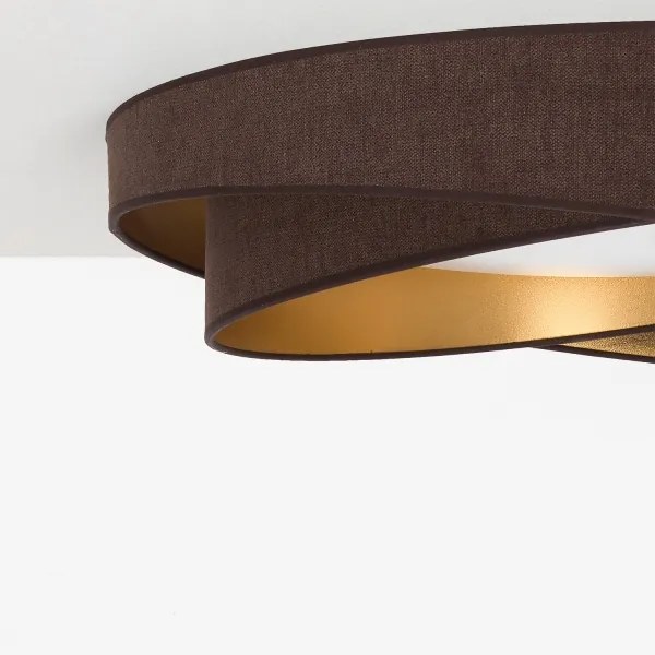 BRILAGI - LED mennyezeti lámpatest VELVET TWIST LED/24W/230V 4000K Ø 55 cm barna/arany