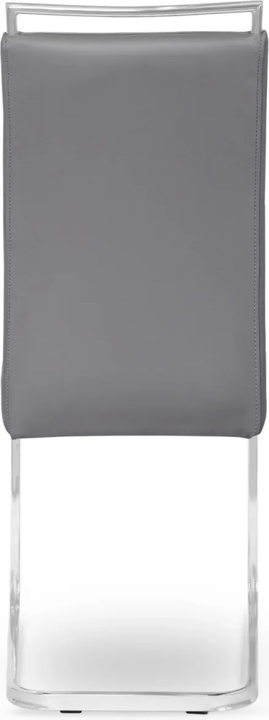 Szék szürke színben, műbőr kárpitozással. LOCA