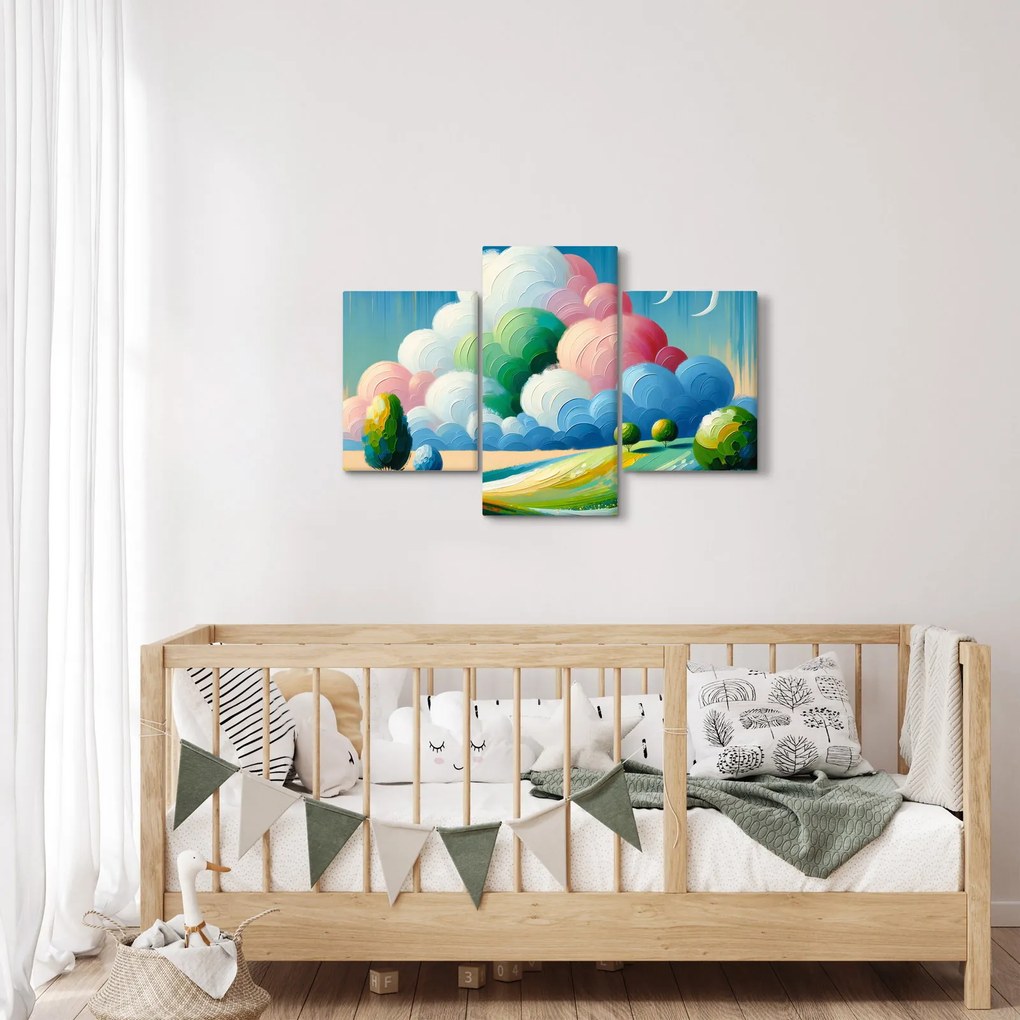 Kép - Tájkép felhővel (90x60 cm)