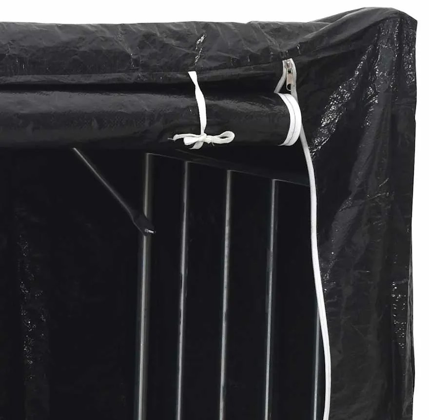 tűzifa állvány esővédővel 150x40x200 cm horganyzott acél