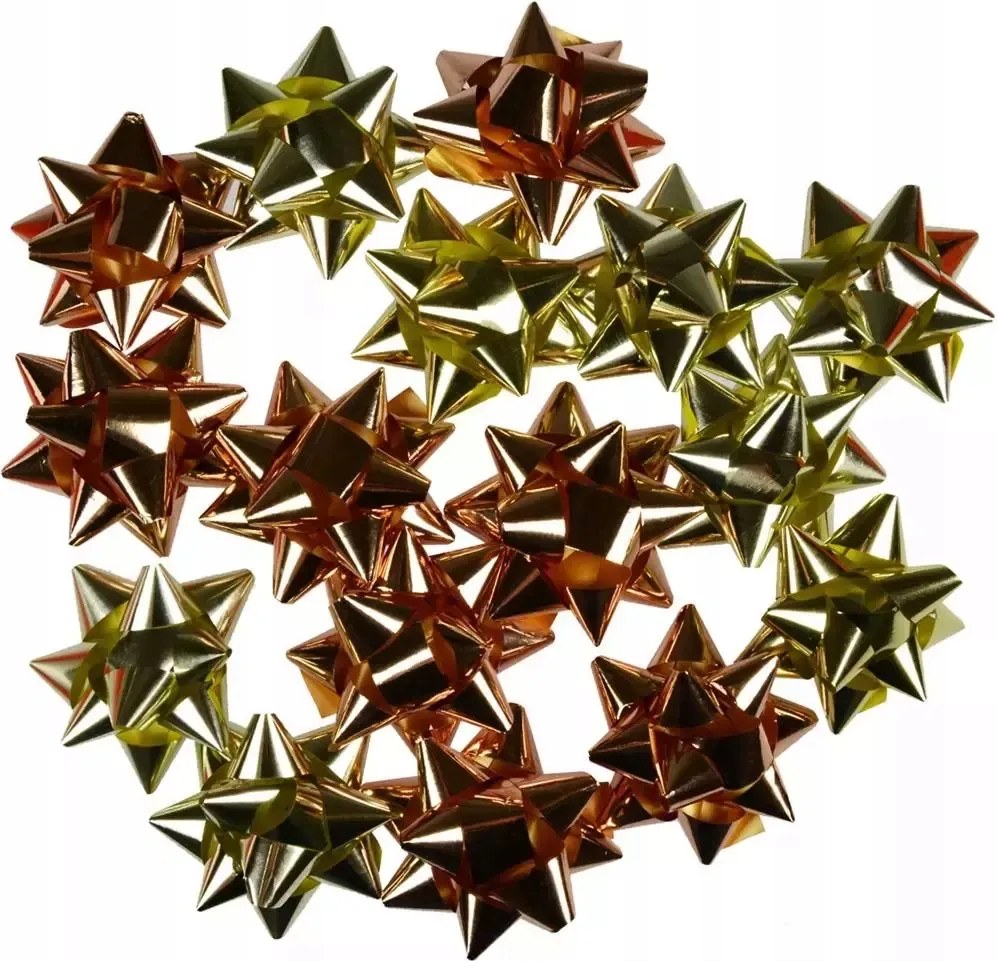 Arany Öntapadós Masni Ajándék Dekoráció Csomagolás Szett 16DB-OS