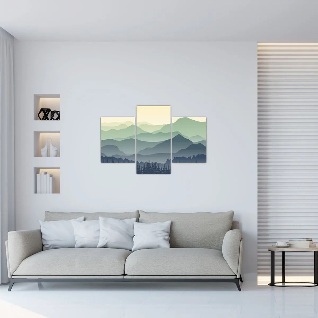 Kép - Forest Mountain (90x60 cm)