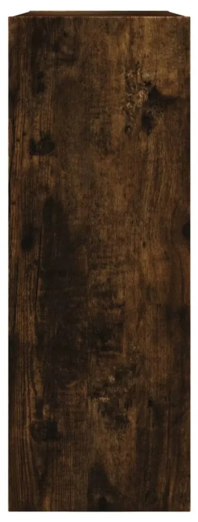 füstös tölgy színű szerelt fa cipőszekrény 80 x 21 x 57 cm