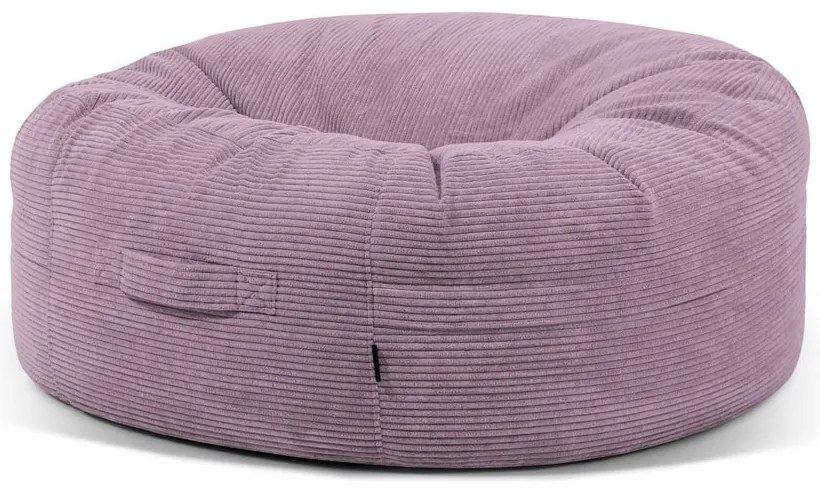 Lila kordbársony babzsákfotel Roll 135 – SLOWDOWN