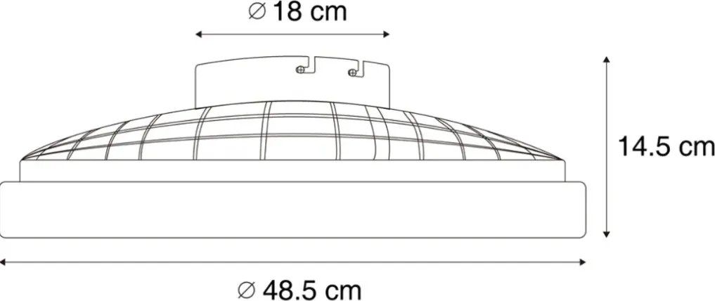 Mennyezeti ventilátor fehér,LED-del, KELVINBEN dimmelhető távirányítóval (48,5CM)