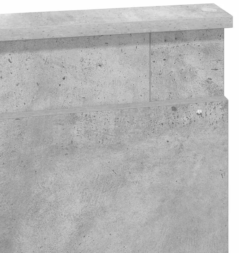 Fejtámla fejtámlával Beton Szürke 150 cm Faanyag