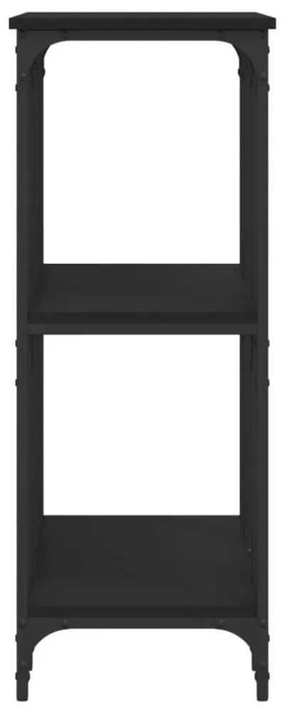 fekete szerelt fa tálalóasztal 102 x 35 x 90 cm