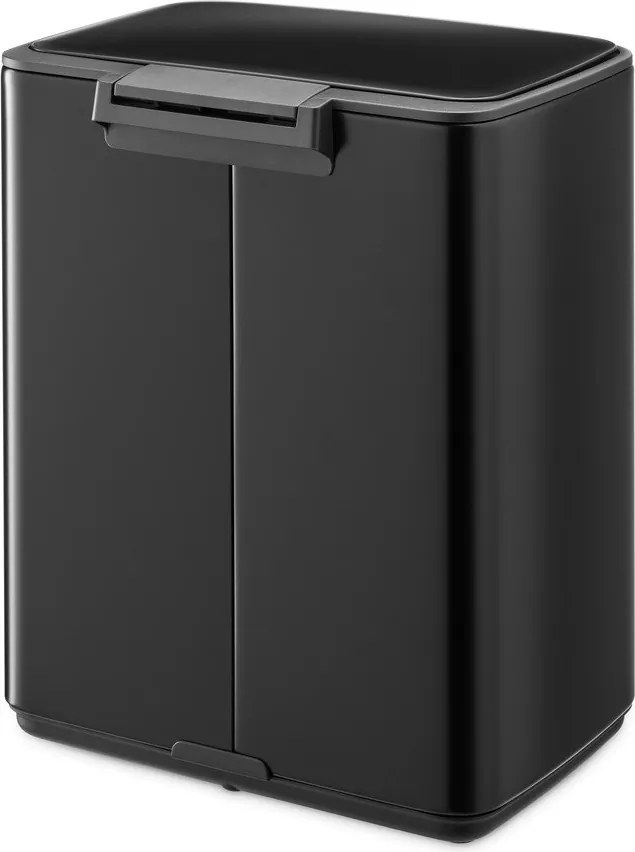 Matt fekete acél pedálos szemetes 12 l Bo – Brabantia